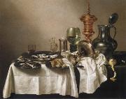 Willem Claesz Heda Style life with gilded cup